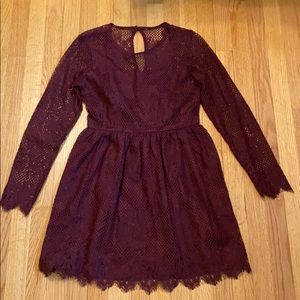 Lace Fit and Flare Dress